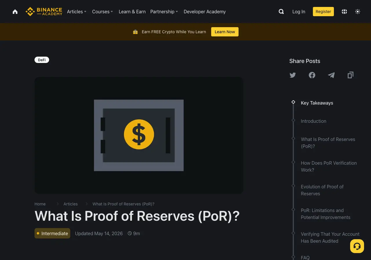 Proof of Reserves Exchange: Cara Membaca Bukti Cadangan dan Batasannya